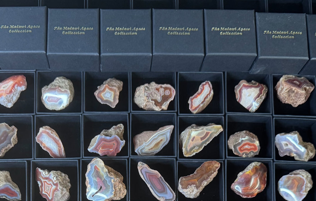 Wholesale Malawi Agate crystals from a UK-based supplier. Ideal for metaphysical stores, interior styling, and gemstone traders.